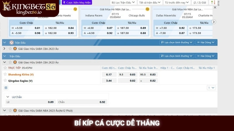 Cá cược bóng rổ Kingbet86 - Soi kèo NBA chuẩn xác nhất 3 Bí kíp cá cược dễ thắng