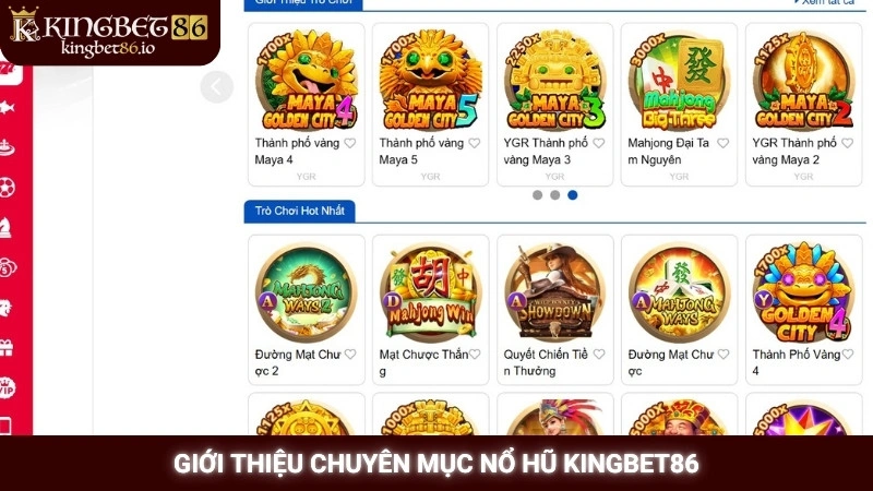 Giới thiệu chuyên mục nổ hũ Kingbet86