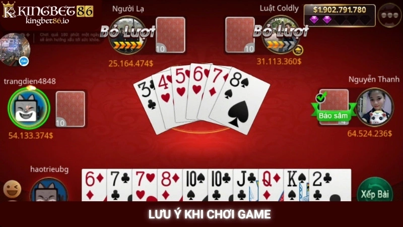 Lưu ý khi chơi game